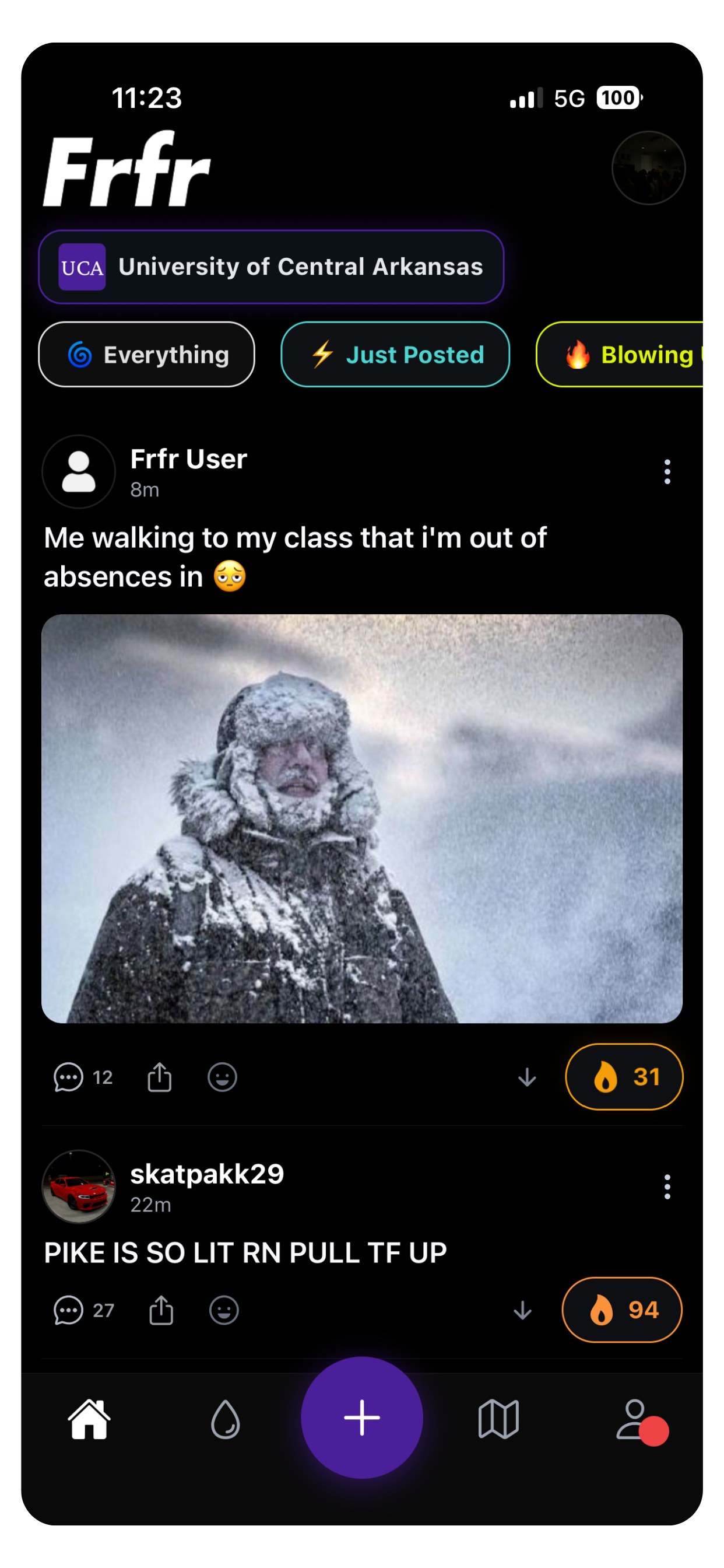 Frfr campus feed preview